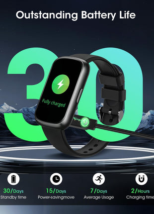 Health Fitness Tracker for Men Women: Smart Watch with 24H Heart Rate Monitor Blood Oxygen Sleep Tracker Calorie Step Counter 5ATM Waterproof Fitness Activity Trackers Compatible with iPhone Android
