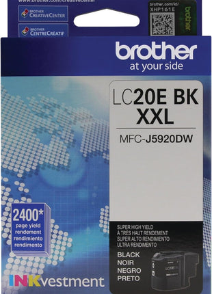 Brother LC20EBK Super High Yield Black Ink Cartridge