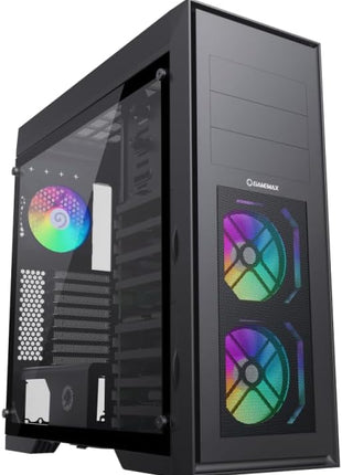 GAMEMAX Master 2 Black/Mesh/Tempered Glass/Metal ATX Full Tower Computer Case