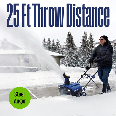 Westinghouse WSnow20 Corded Snow Blower 20 Inch, Steel Auger, Dual LED Lights, 1800 Watt Motor, Electric Snow Blower with 25ft Throwing Distance, Plows 680lbs/min, Adjustable Chute