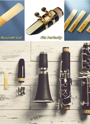 SUEWIO Bb Clarinet Traditional Reeds, Strength 2.5, Box of 10