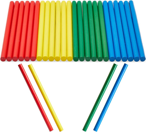 Juvale Rhythm Sticks for Kids - 24-Pack, 8-Inch Multicolor - Music Instruments for Kids & Bulk Rhythm Sticks