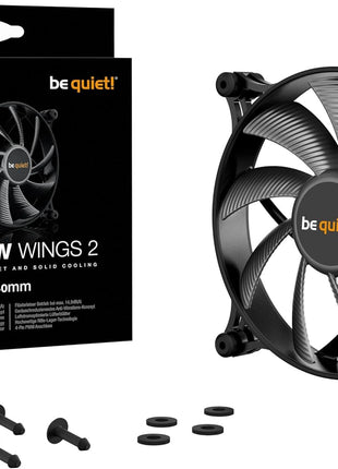 be quiet! Shadow Wings 2 140mm PWM Low Noise Cooling Fan | Black | BL087