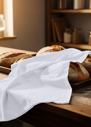 Utopia Kitchen White Flour Sack Towels [12 Pack - 28 x 28 Inch] 100% Cotton | Tea Towels for Cleaning & Drying - Highly Absorbent Kitchen Dish Cloth