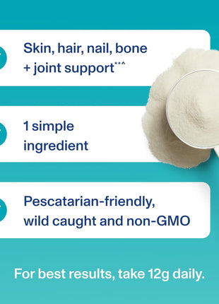 Vital Proteins Marine Collagen Peptides Powder Supplement, 7.8oz | Marine Collagen Peptides, Supports Hair Skin Nails & Joints, Hydrolyzed Collagen, 12g Per Serving
