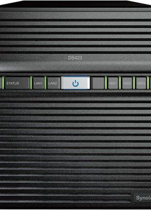Synology DS423 Family & Business Backup - Secure File Sharing, Photo Vault & Video Surveillance (4-Bay Diskless NAS)