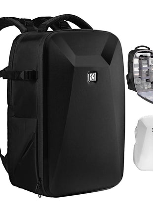 K&F Concept Camera Backpack,Hardshell Photography DSLR Camera Bag with 15-15.6 Inch Laptop Compartment Waterproof Hard Shell Camera Case Compatible for Canon/Nikon/Sony/DJI Mavic Drone