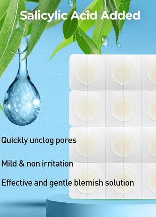 TKTK Pimple Patches, 12mm Invisible Acne Patches for Face with Salicylic Acid, 0.01cm Extra Thin Outer Edge, Hydrocolloid Zit Patch for Pustule, Whitehead, Cystic Acne Spot, 96 Count