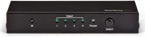 StarTech.com HDMI 2.0 Switch - 4 Port - 4K 60Hz - HDMI Automatic Video Switch Box - Multi Port Hub w/ 1 In 4 Out Functionality (VS421HD20)