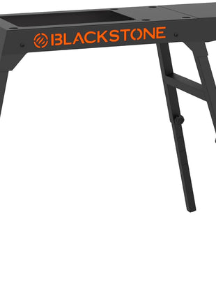 BLACKSTONE 5013 Collapsible 17 inch and 22 inch Tabletop Griddle Stand with Adjustable Legs and a Removable Side Shelf, Powder Coated Steel, Black