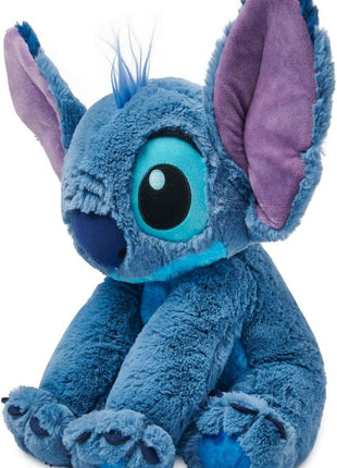 Disney Store Official Stitch Medium Soft Toy for Kids, Cuddly Character with Fuzzy Texture and Embroidered Details, Flexible Floppy Ears, Disney Plushy Suitable for All Ages