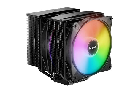 be quiet! Pure Rock Pro 3 LX CPU Air Cooler | 6 High Performance 6mm Heat Pipes with HDT Technology | 120mm Quiet ARGB PWM Fan | AMD:AM4 AM5/Intel LGA 1700/1150/1151/1200 | Black | BK043