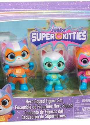Disney Junior SuperKitties Hero Squad 5-Piece Figure Set, Kids Toys for Ages 3 Up by Just Play
