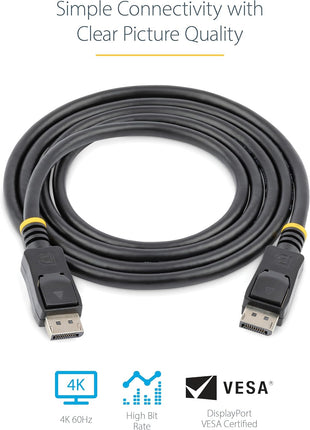StarTech 3 ft DisplayPort Cable with Latches