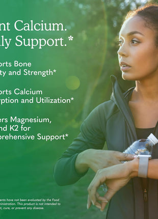 Garden of Life Organics Plant Calcium Supplement, 180ct | Magnesium & Vitamin D3 K2, Made from Whole Foods, Gluten-Free