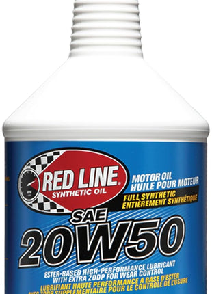 Red Line 12504 SAE 20W50 Fully Synthetic Motor Oil - 1 Quart