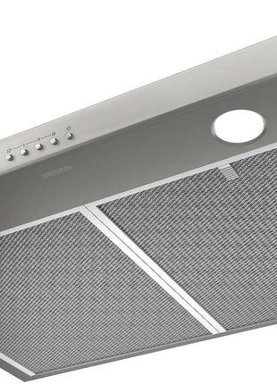 Broan-NuTone BCSQ130SS Three-Speed Glacier Under-Cabinet Range Hood with LED Lights ADA Capable, 1.5 Sones, 375 Max Blower CFM, 30-Inch, Stainless Steel