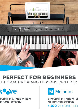Alesis Recital ? 88 Key Digital Piano Keyboard with Semi Weighted Keys, 2x20W Speakers, 5 Voices, Split, Layer and Lesson Mode, Fx and Piano Lessons
