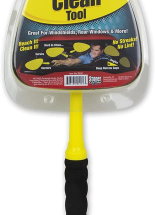 Invisible Glass 95161 Reach and Clean Tool (1-Piece) - Window Wand Glass Cleaning Tool for Windshields, Cleaner for Auto Glass, Hard-to-Reach Places