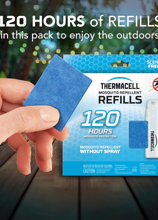 Thermacell Mosquito Repellent Refills; Provide 120 Hours of Protection; Contain 30 Repellent Mats, 10 Fuel Cartridges; Compatible with Any Fuel-Powered Mosquito Repeller Product