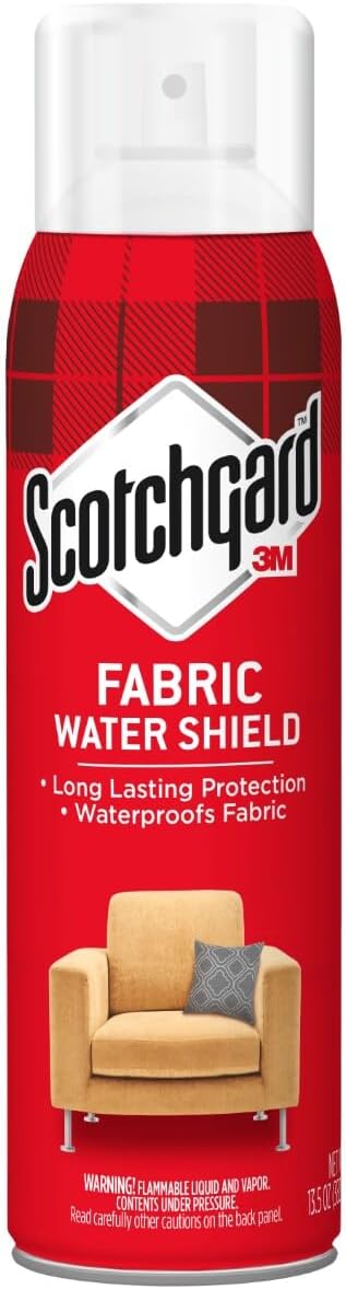 Scotchgard Fabric Water Shield, 13.5 Ounces, Repels Water, Ideal for Couches, Pillows, Furniture, Shoes and More, Long Lasting Protection