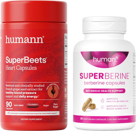 HumanN SuperBeets Beet Root & SuperBerine Capsules