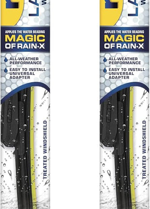 Rain-X 810165 Repellency Water Repellent Wiper Blades, 22" Windshield Wipers (Pack of 2), All Weather Streak-Free for Enhanced Visibility w/ Water Repellency Formula