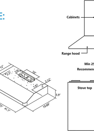 IKTCH 30 Inch Under Cabinet Range Hood with 900-CFM, 4 Speed Gesture Sensing&Touch Control Panel, Stainless Steel Kitchen Vent with 2 Pcs Baffle Filters(IKC01-30)