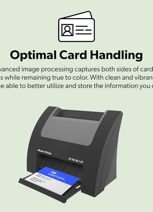Ambir nScan 690gt-AS High-Speed Vertical Card Scanner for Windows PC and MAC