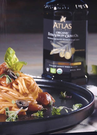 Atlas 1 LT Cold Press Extra Virgin Olive Oil with Polyphenol Rich from Morocco | Newly Harvested Unprocessed from One Single Family Farm | Moroccan Organic EVOO Trusted by Award-Winning Chefs