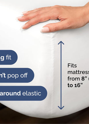 Queen Size 4 Piece Sheet Set - Comfy Breathable & Cooling Sheets - White | Hotel Luxury Bed Sheets for Women & Men, Deep Pockets, Easy-Fit, Extra Soft and Wrinkle Free Sheets, Oeko-Tex Bed Sheet Set