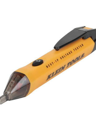 Klein Tools NCVT1P Voltage Tester, Non-Contact Low Voltage Tester Pen, 50V to 1000V AC, Audible and Flashing LED Alarms, Pocket Clip