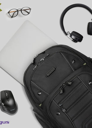 Targus Drifter Essentials Laptop Backpack, Travel Backpack for Laptops up to 16" Backpack for Men & Women, College Back Pack Bookbag or Work Backpack, School Bag Travel Backpack Black(TBB63805GL)