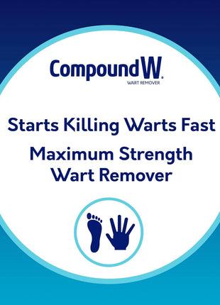 Compound W Wart Remover Maximum Strength One Step Pads with Salicylic Acid, 14 Medicated Pads