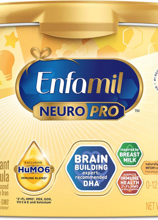 Enfamil, NeuroPro Baby Formula, Brain Building Duo DHA and Mfgm, Exclusive Immune Supporting HuMO6 Blend, Powder Infant Formula, Baby Milk, 20.7 Ounce