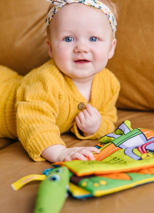 Melissa & Doug Soft Activity Baby Book - Whose Feet?