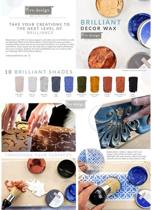 Prima Marketing Redesign Wax Paste, Yellow Gold