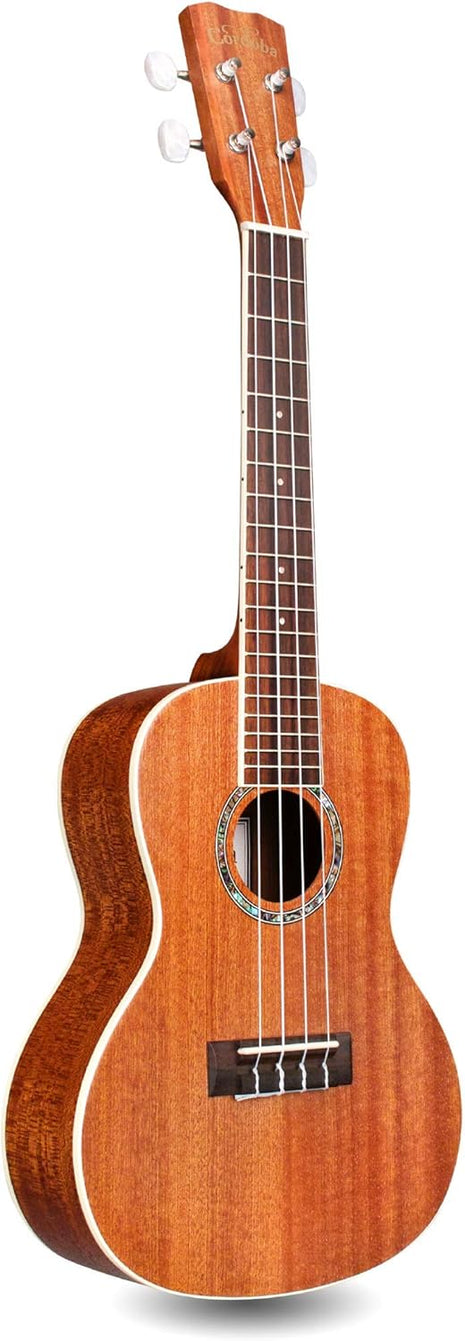 Cordoba, 4 15CM Concert Ukulele Hand Crafted With Mahogany Top, Back & Sides, Authentic Abalone Rosette & Satin Finish & Premium Italian Aquila Strings For Beginners & Professionals, Right, COD