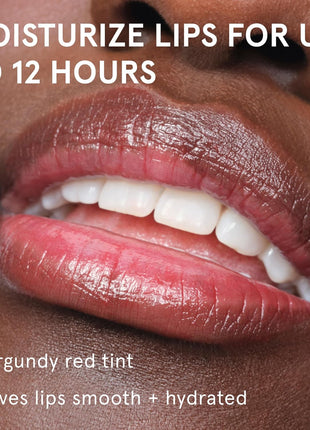 Glossier Balm Dotcom Hydrating Tinted Lip Balm - Universal Salve, Up to 12Hr Moisture for Dry Lips, Cuticles & Skin - Lanolin, Beeswax & Castor Oil - Black Cherry, Burgundy Tint, 15ml