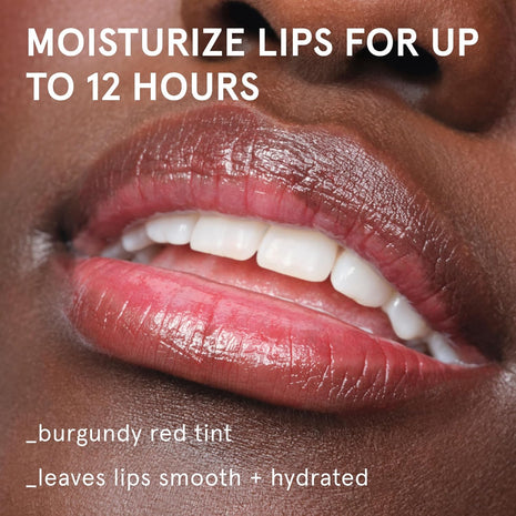 Glossier Balm Dotcom Hydrating Tinted Lip Balm - Universal Salve, Up to 12Hr Moisture for Dry Lips, Cuticles & Skin - Lanolin, Beeswax & Castor Oil - Black Cherry, Burgundy Tint, 15ml