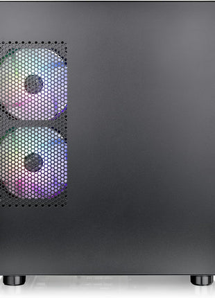 Thermaltake View 170 TG ARGB Black Micro-ATX Case; 3x120mm ARGB Fans Included; Supports Up to 280mm Radiator; Front & Side Dual Tempered Glass Panel; CA-1Z4-00M1WN-00; 3 Year Warranty
