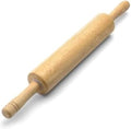 FARBERWARE Classic Wood Rolling Pin, 18 Inch Hardwood Dough Roller for Baking Pizza, Pies, Pastry and Cookies, Ergonomic Handles, Kitchen Essential