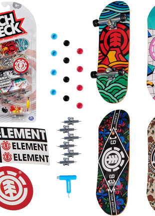 TECH DECK Ultra DLX Element Skateboards Fingerboard 4-Pack