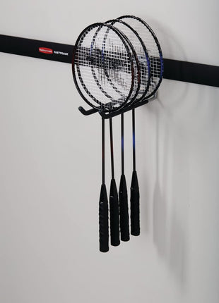 Rubbermaid FastTrack Rail Garage Organization Multi-Purpose Hook 50 lbs Capacity Satin Nickel Wall Mounted Storage System Direct Mount into FastTrack Garage Rail for Home/Garage Organization