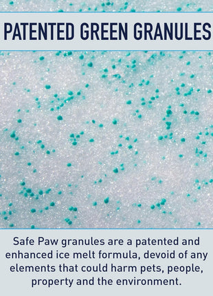 Safe Paw 2-Pack Pet-Safe Snow & Ice Melter, Salt- & Chloride-Free, 8 Lbs - Pet-Friendly Winter Maintenance Product for Driveway, Concrete, Sidewalk, and Outdoor Spaces