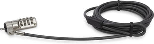 StarTech.com 6.6ft (2m) Laptop Cable Lock - 4 Digit Combination Laptop/Desktop Security Cable Lock for K-Slot Devices/Computers/Monitors - Portable Anti-Theft Vinyl Coated Steel Cable Lock, TAA