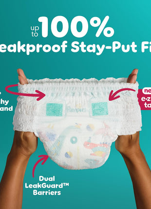 Pampers Diapers - Cruisers 360 - Size 5, 128 Count, Babyproof up to 100% Leakproof Pull-On Diaper