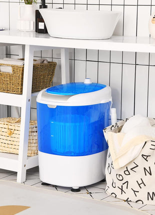 Giantex Portable Washing Machine, Mini Washer and Spinner Combo, 5.5lbs Washing Capacity, Semi-automatic Compact Laundry Machine for Apartment Dorm RV