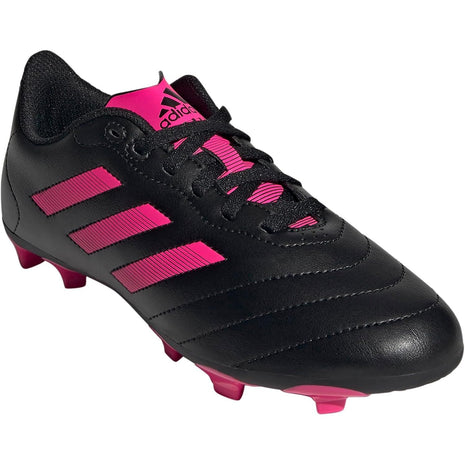 adidas Soccer Goletto VIII Firm Ground Cleats (Toddler/Little Kid/Big Kid) Black/Team Shock Pink 2/Black 1 Little Kid M
