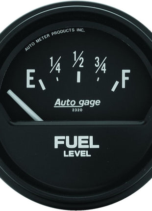 AUTO METER 2315 Autogage Fuel Level Gauge, 2 5/8 inch - Short Sweep/Mechanical